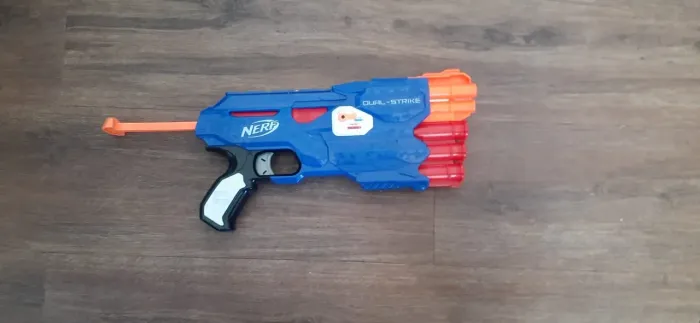 Lançador De Dardos Nerf Dual Strike Nstrike Elite Hasbro=70