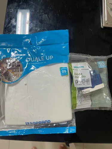 Kit Tomada e Interruptor Soprano Duale Up