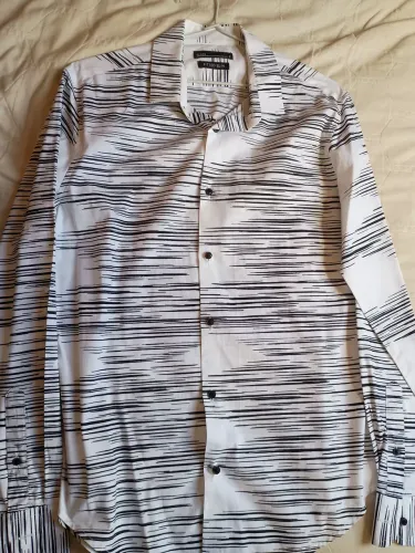 Camisa Masculina Branca Casual Contemporânea M