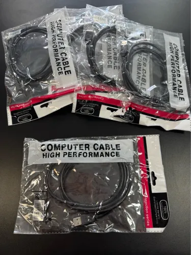 Cabo para impressora (uma ponta B e outra USB