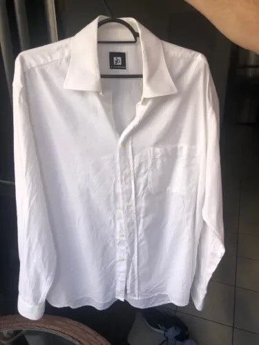 Camisa social branca masculina