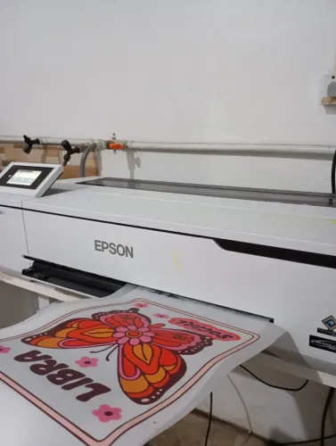 Plotter Epson T3170 Convertida p/ DTF - Kit Completo c/ Tintas e Perfil