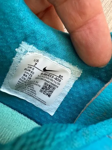 Chuteira Nike Original Azul Novo