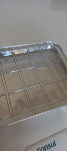 200 embalagens de alumínio Wyda 1150 ml D5FS c/ tampa de plástico (micro-ondas)