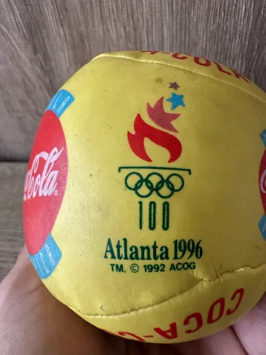 Mini bola Rara Coca-Cola Olímpica Atlanta 1996 vintage colecionável anos 90 Campinas-sp 
