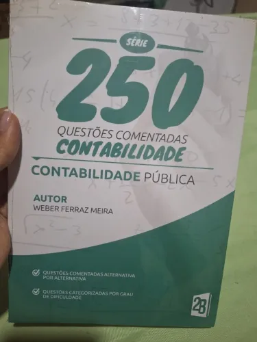 livro contabilidade pública para concursos - série 250 questões comentadas - Editora 2B