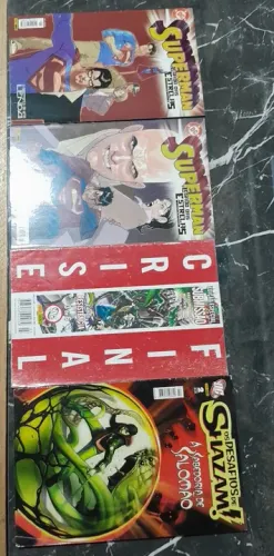 Lote de 4 HQs Superman e Shazam - Edições Especiais