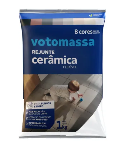 REJUNTE FLEX VOTOMASSA CINZA PLATINA 1KG - A Solução Perfeita para Seu Acabamento! Lojas S