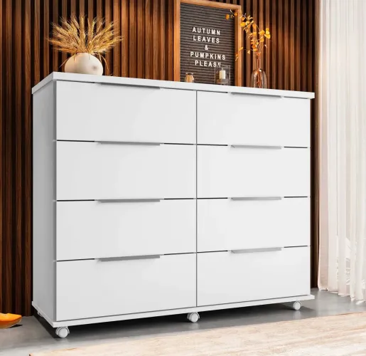 Cômoda Athenas 100% MDF 1,21 de Largura- Entrega Rápida
