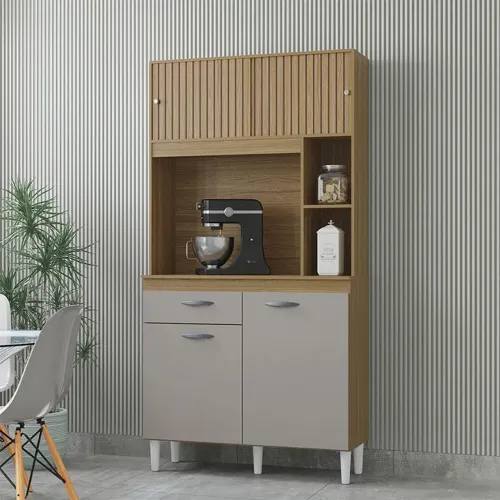 Armário de cozinha ripado damasco off white entrega e montagem grátis oferta valida 