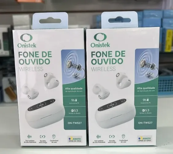 Fone de Ouvido Bluetooth 5.3 Condução Óssea - Entrega Grátis