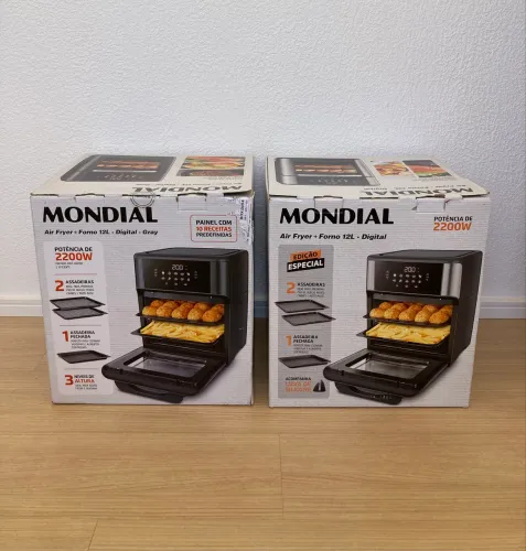 Air Fryer Mondial 12 Litros Nova Lacrada - Divido no cartão