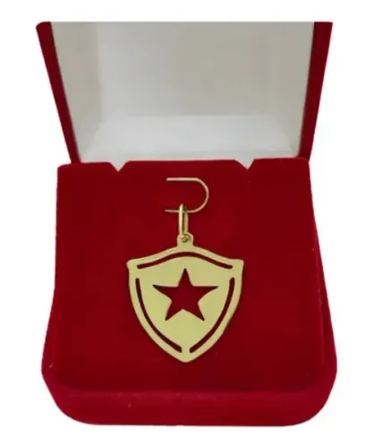 Pingente Botafogo Ouro 18 Kilates Peso 2 Gramas 30 mm