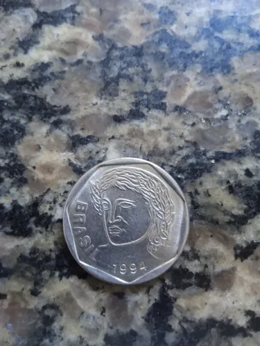 Moeda antiga de 25 centavos 1994