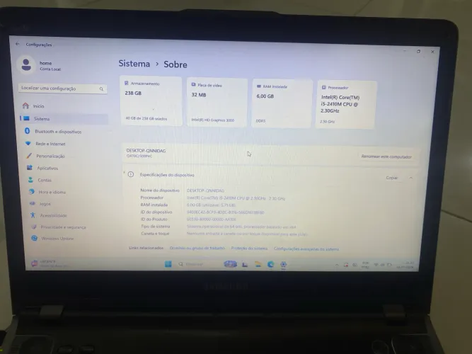 Promoção Notebook Samsung