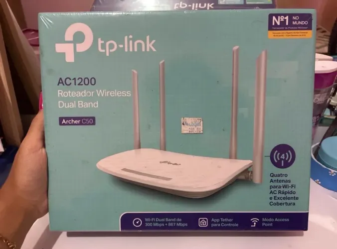 Roteador TP-Link Archer C50 AC1200 - NOVO E LACRADO!