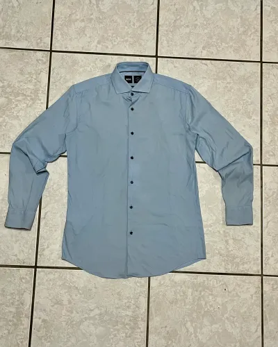 Camisa Social Hugo Boss azul
