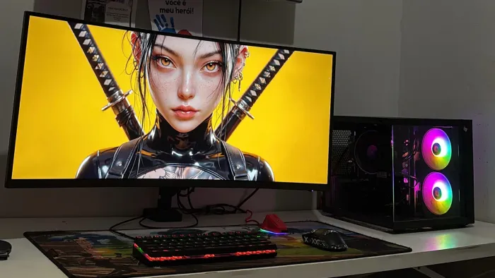 Pc gamer completo novo e garantia - r5 5600GT + monitor 22 + kit completo wyll informática