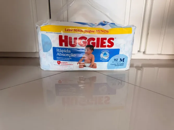 Fralda Huggies Rápida Absorção - Tamanho M