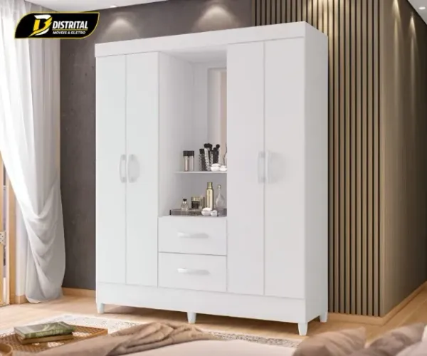 Guarda Roupa Mobi Capelinha 4P 2G Oferta