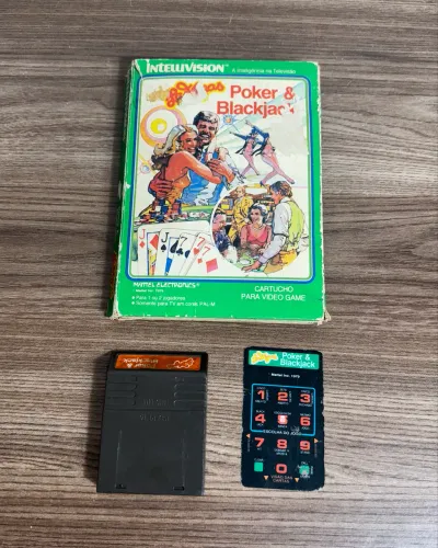 Jogo Poker e blackjack intellivisilon