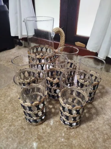Jogo copos e jarra