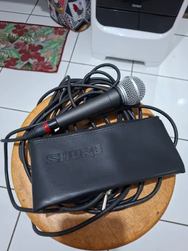 Microfone shure sm58 C/10 m Cabo Santo Ângelo