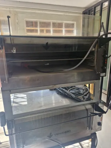 Forno de Lastro Elétrico Venâncio Roma Duplo - 2 Câmaras Inox