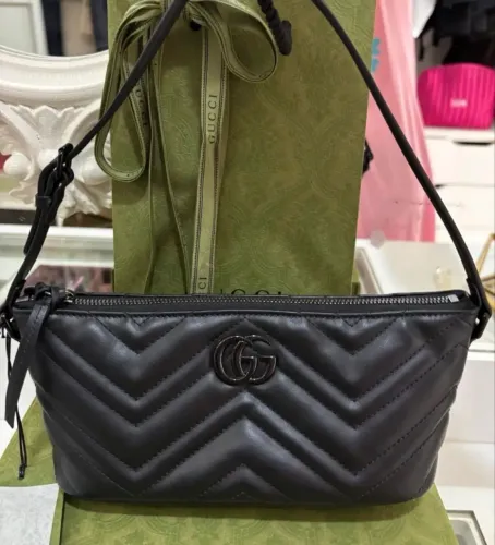 bolsa gucci marmont shoulder bag preta nova completa original