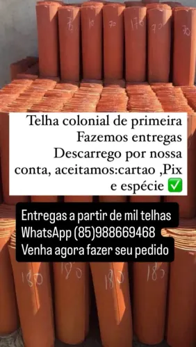 Telha colonial de Primeira 