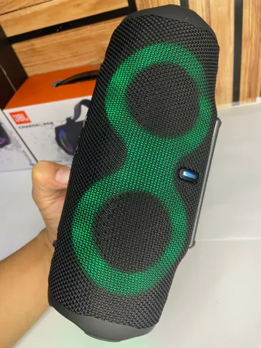 Caixa de Som Bluetooth Charge 6 Led RGB preta an2