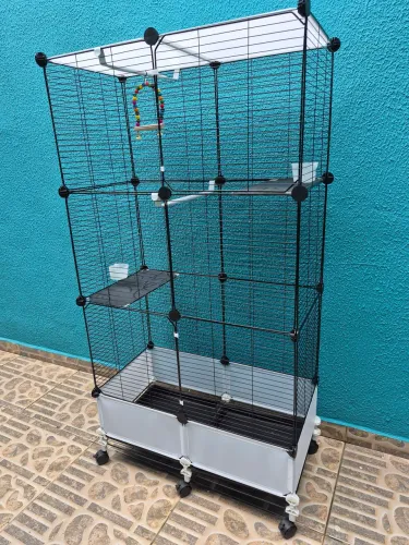 Gaiola Viveiro Grande para Papagaios, Calopsita, Ringneck...