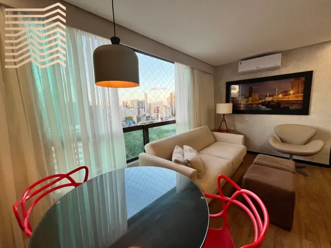 LOCAÇÃO | Apto Mobiliado | Flat Ramada | Boa Viagem | 1 Quarto | 40m2 | Academia | Piscina