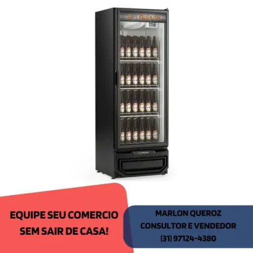 Cervejeira 410L Porta de Vidro Gelopar