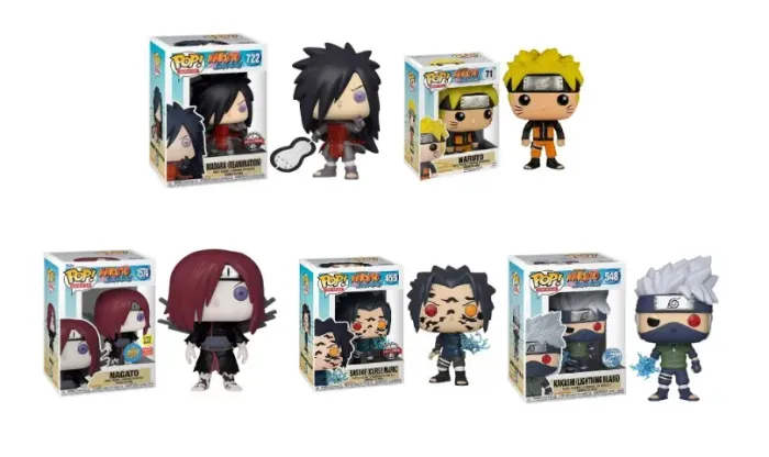 Conjunto Funko Pop Naruto Madara/Naruto/Nagato/Sasuke/Kakashi