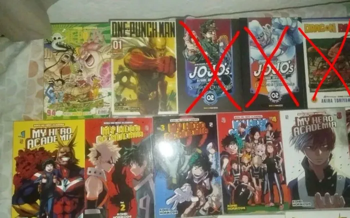  mangás diversos (  dragon ball/ Boku no hero etc) também vendo separado!!!!!