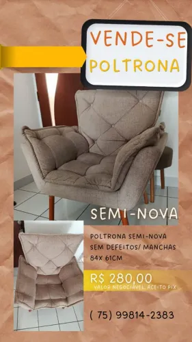 Poltrona P/Sala Super Conservada