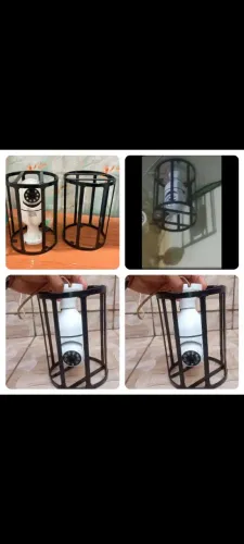 Grade de proteção pra câmeras lâmpada