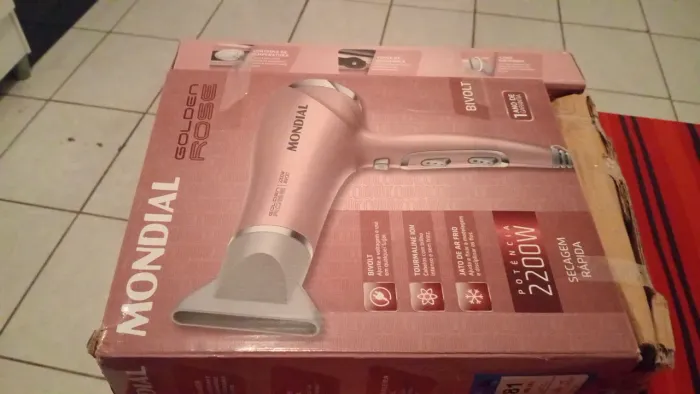 Secador De Cabelos Mondial Golden Rose 2200w - Sc-32-bi