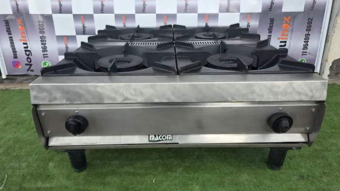 Fogao industrial inox Macom Iha 
