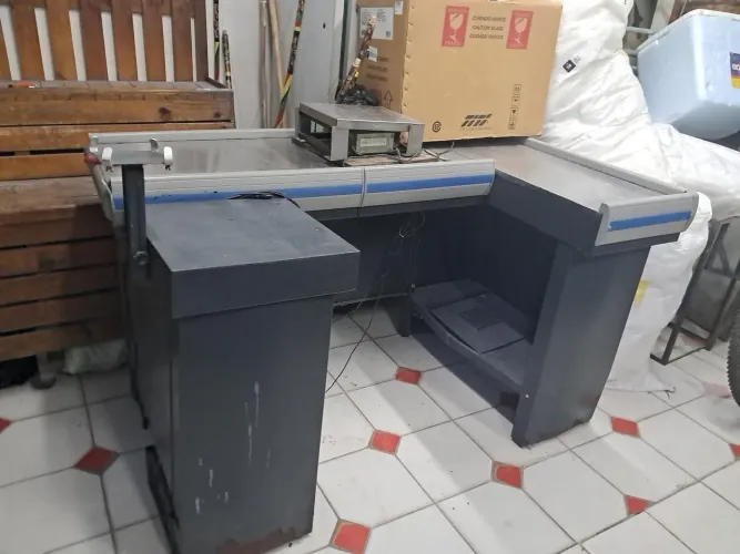 Balcão de Caixa Comercial para Mercado - Usado