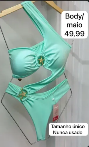 Body/ maio verde água
