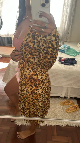 Cardigan onça loja Ágatha 