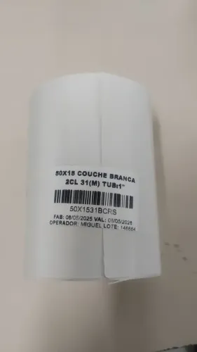 Etiqueta couchê 2 colunas 