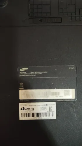 Notebook Samsung modelo NP270E5 SSD 250GB e 8GB mem