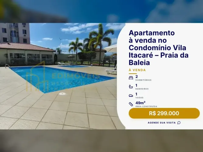 Sensacional Apartamento com Área de Lazer na Praia da Baleia!