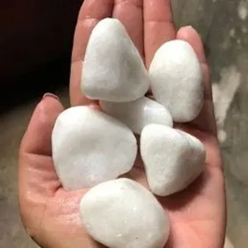 Pedra dolomitas ou seixos brancos pra jardins, vasos, lareiras, saunas ou aquarísmo