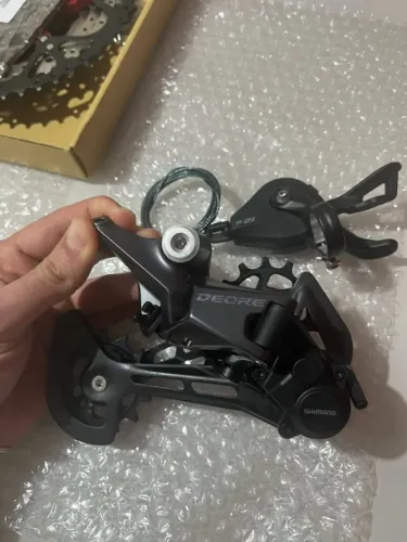Kit Deore M6100 Cambio e Passador Shimano 12V Novos