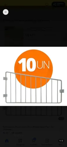 Divisória para gôndola 30cm reforçada ( 10Unidades)