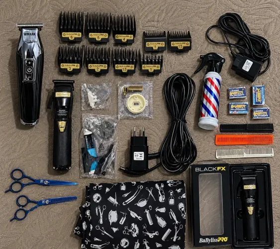 Kit completo de Barbeiro profissional